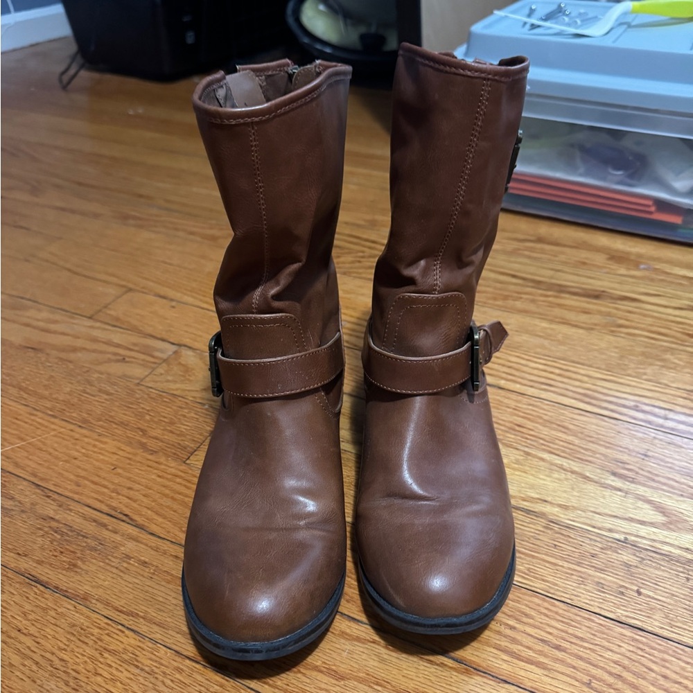 Madden Girl Brown Ankle Boots